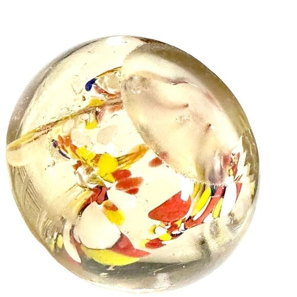 VTG Hand blown Art Glass Paperweight MCM Boho 106 - Picture 5 of 7